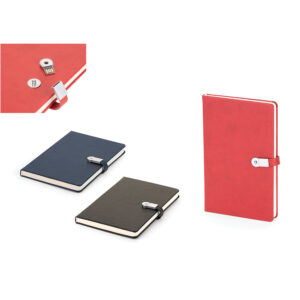 İL-6490 Termoderi Kapaklı Defter USB ( 13 x 21 cm )