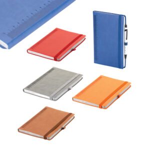 İL-6437 Termoderi Kapak Cetvelli Defter ( 13 x 21 cm )